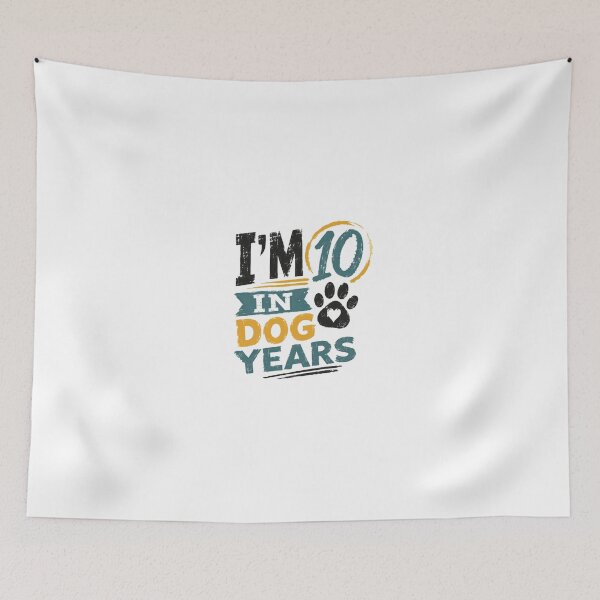 Item preview, I'm 10 In Dog Years 70th Birthday Senior Dog Lover Humor designed and sold by JonesFlora2025.