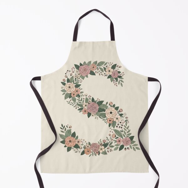 Item preview, Decorative Floral Letter S Botanical Monogram designed and sold by ITCHAWAWAA.