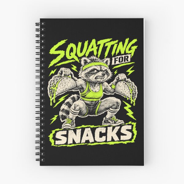 Item preview, Squatting For Snacks Funny Aerobics Raccoon designed and sold by macadolie.