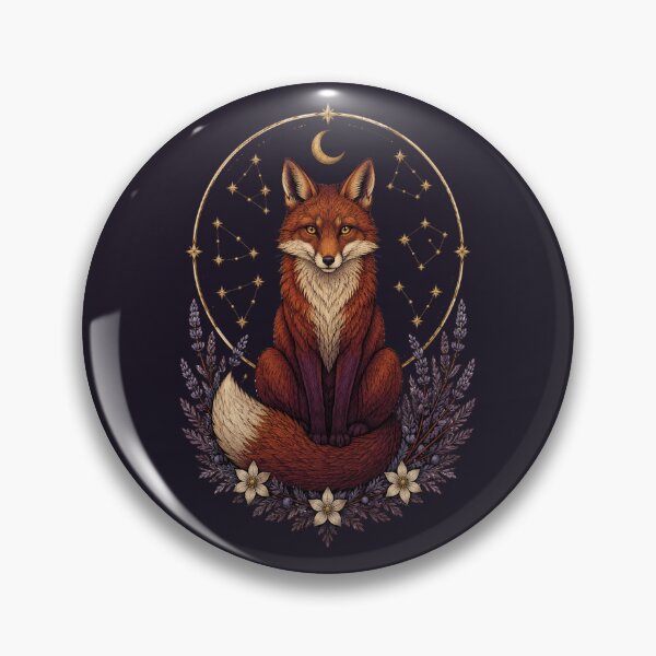 Item preview, Zodiac Fox Under the Stars designed and sold by printheavenart.