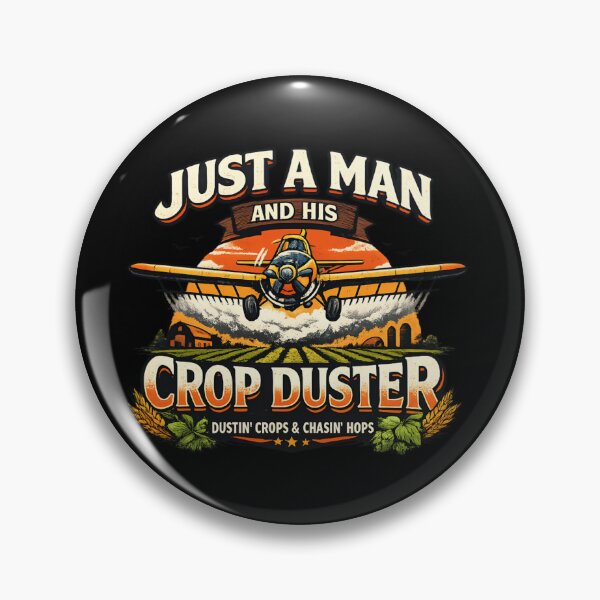 Item preview, Vintage Crop Duster Pilot – Agricultural Aviation & Farm Life designed and sold by SidTastic .