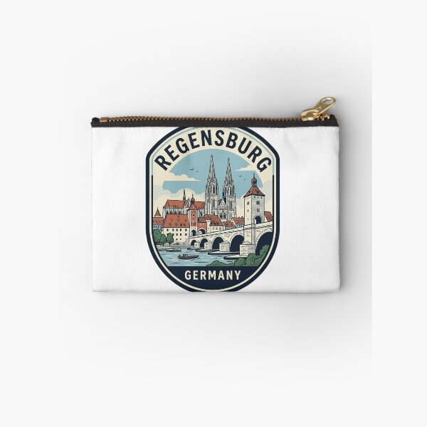 Item preview, Vintage Regensburg Germany Travel Badge Retro Landscape designed and sold by k3rstman1.