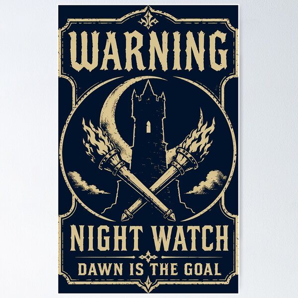 Item preview, Castle Night Watch Warning designed and sold by agearb.