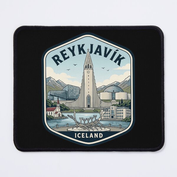 Item preview, Reykjavik Iceland Vintage Travel Badge Emblem designed and sold by k3rstman1.