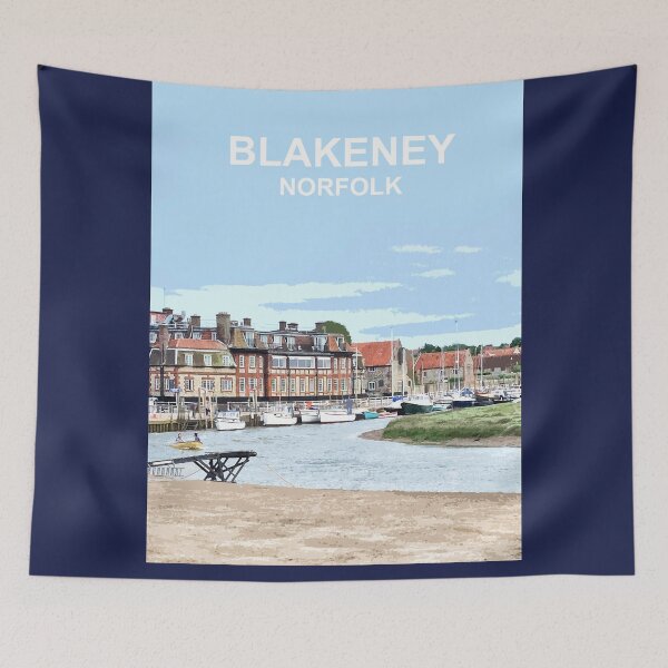 Item preview, Blakeney Marshes Norfolk.  Travel poster East Anglia.Uk designed and sold by BarbaraGlebska.