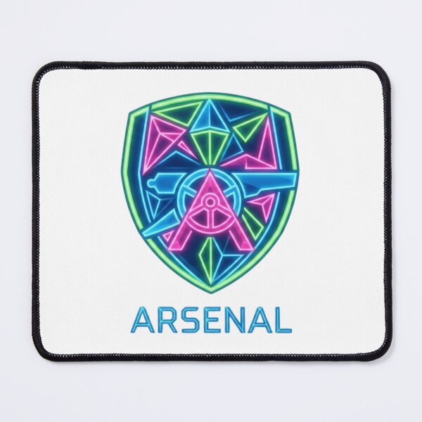 Item preview, Neon Geometric Arsenal Cannon Shield Crest designed and sold by annaarthk.