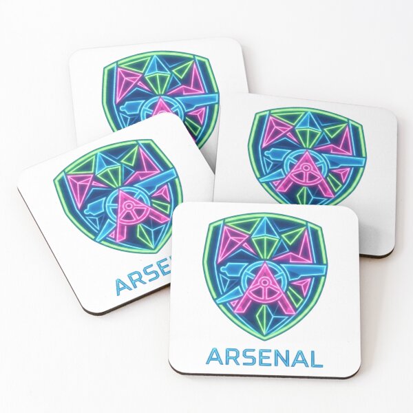Item preview, Neon Geometric Arsenal Cannon Shield Crest designed and sold by annaarthk.