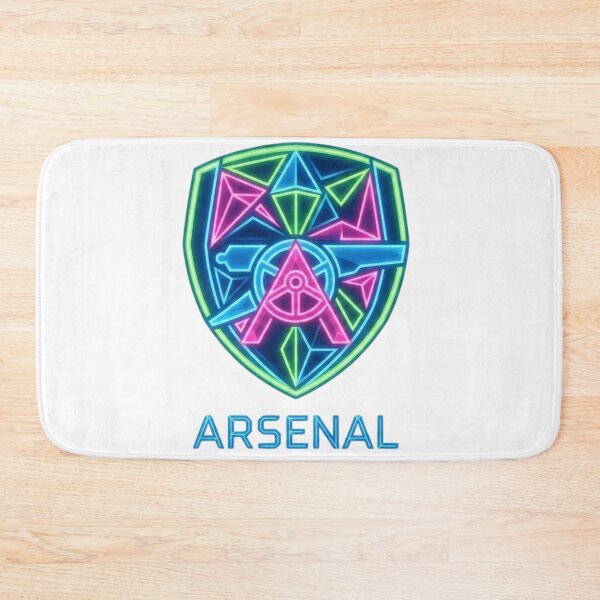 Item preview, Neon Geometric Arsenal Cannon Shield Crest designed and sold by annaarthk.