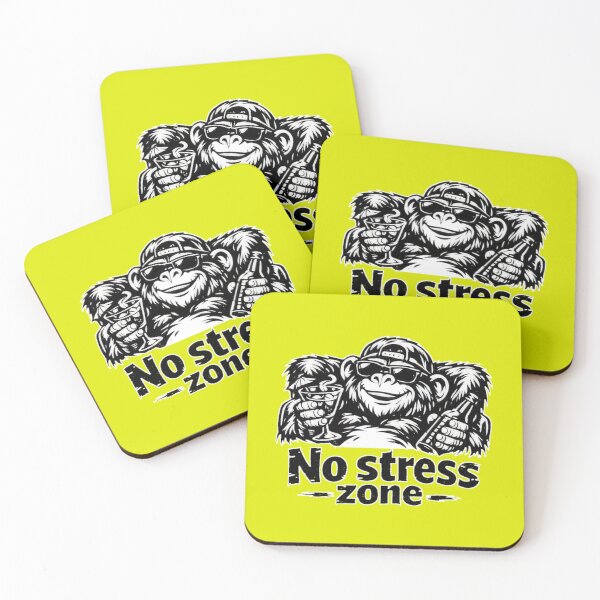 Item preview, No Stress Zone – Chill Gorilla Cartoon Design designed and sold by Cabrasco.