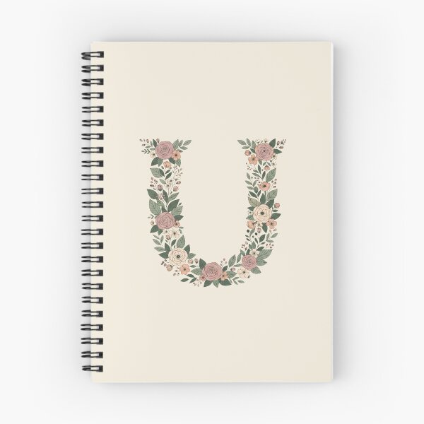 Item preview,  Decorative Floral Letter U Botanical Monogram designed and sold by ITCHAWAWAA.