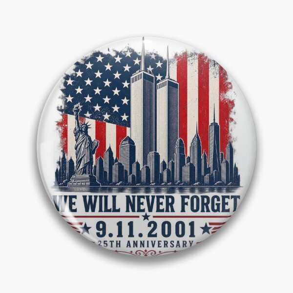 Artikelvorschau, Gedenken zum 25. Jahrestag des 11. September 2001–2026, Patriotische Ehrung zum Gedenken an den 11. September – Nie vergessen entworfen und verkauft von Cchotlan.