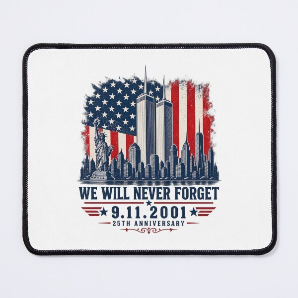 Item preview, 9/11 25th Anniversary Memorial 2001–2026, Never Forget September 11 Patriotic Tribute designed and sold by Cchotlan.