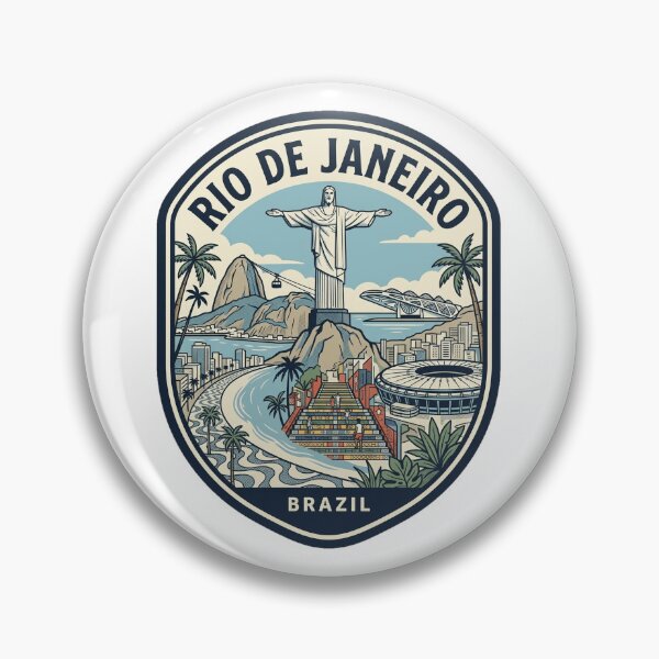 Item preview, Vintage Rio de Janeiro Brazil Travel Badge designed and sold by k3rstman1.