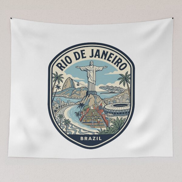 Item preview, Vintage Rio de Janeiro Brazil Travel Badge designed and sold by k3rstman1.