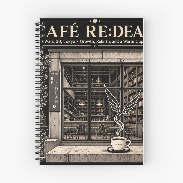 Item preview, Café Re Dean Dark Academia Coffee Art designed and sold by NzrProcreate.