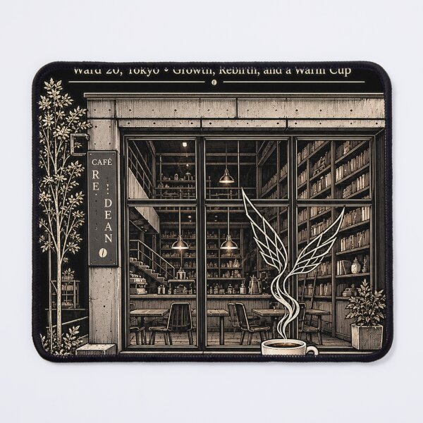 Item preview, Café Re Dean Dark Academia Coffee Art designed and sold by NzrProcreate.
