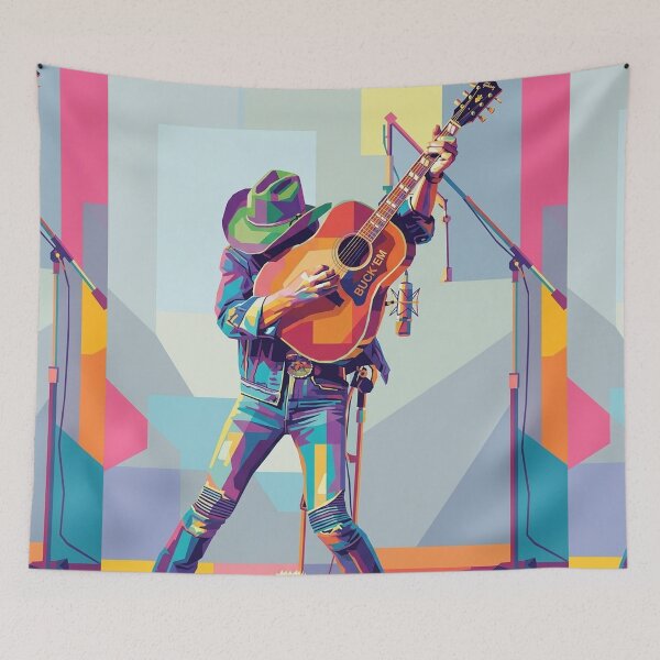 Item preview, Dwight Yoakam Colorful Pop Art designed and sold by SiksisArt.