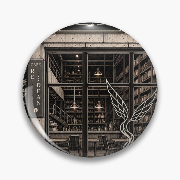 Item preview, Café Re Dean Dark Academia Coffee Art designed and sold by NzrProcreate.