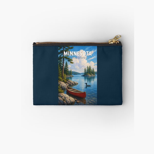 Item preview, Minnesota Illustration Travel Art Vintage designed and sold by KrisSidDesigns.