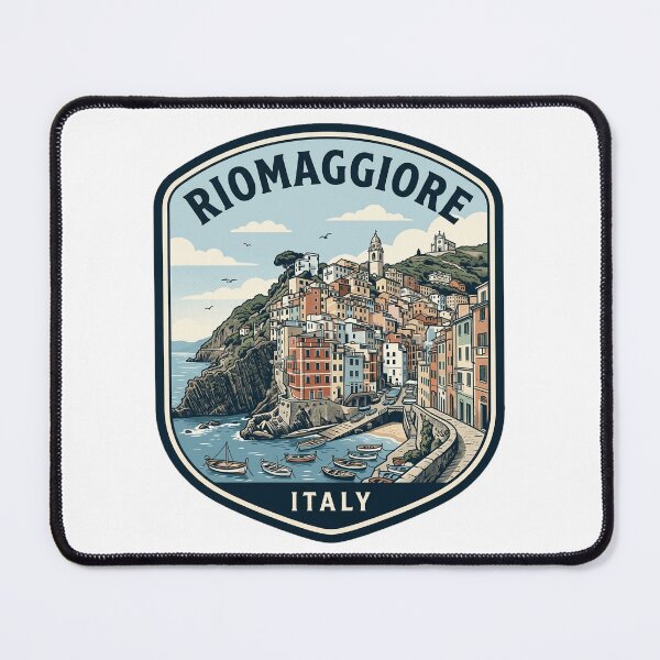 Item preview, Riomaggiore Italy Cinque Terre Vintage Travel Emblem designed and sold by k3rstman1.