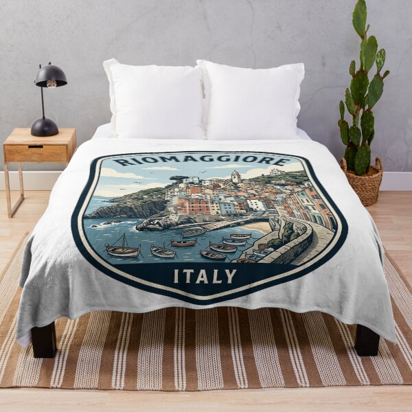 Item preview, Riomaggiore Italy Cinque Terre Vintage Travel Emblem designed and sold by k3rstman1.
