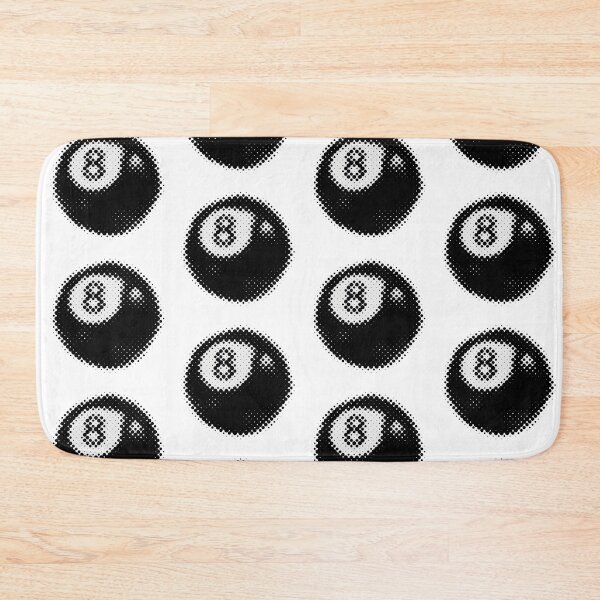 Item preview, 8 ball billiards black halftone vintage  designed and sold by HexRelic.