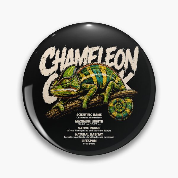 Item preview, Colorful chameleon illustration with scientific details designed and sold by rafaeltto.