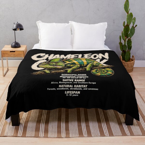 Item preview, Colorful chameleon illustration with scientific details designed and sold by rafaeltto.