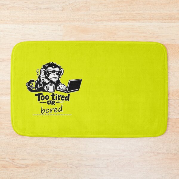 Item preview, Too Tired Monkey – Funny Workday Cartoon Design designed and sold by Cabrasco.