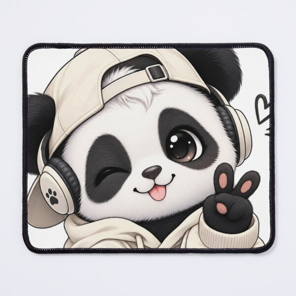 Item preview, Cute Panda DJ designed and sold by LunaVales.