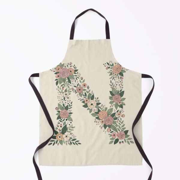 Item preview, Decorative Floral Letter N Botanical Monogram designed and sold by ITCHAWAWAA.