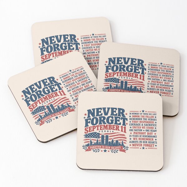 Item preview, 9/11 25th Anniversary, 25th Anniversary 9/11 Memorial, Never Forget Patriotic, September 11 Remembrance, Patriotic American Flag designed and sold by Cchotlan.