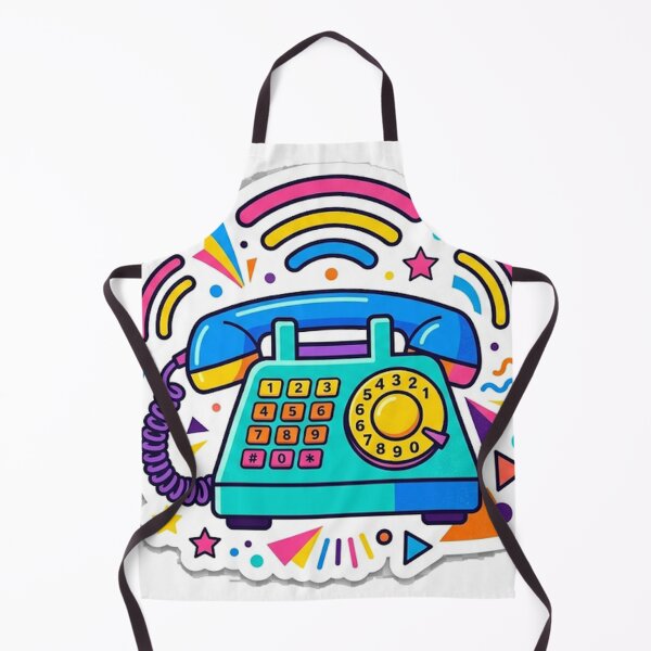 Item preview, Retro Telephone Sticker | Colorful Rotary Phone Sticker | Vibrant Pop Art Vinyl Decal designed and sold by RoyArt0.