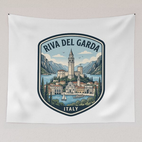 Item preview, Riva del Garda Italy Vintage Travel Badge designed and sold by k3rstman1.