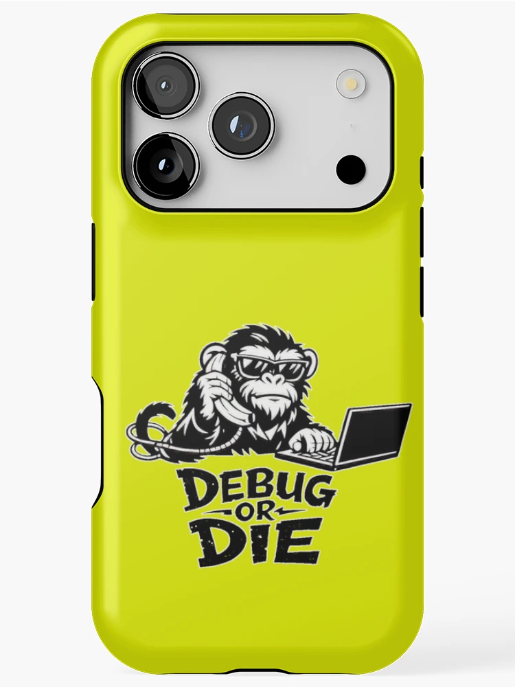 Thumbnail 1 of 4, iPhone Case, Debug Monkey – Code Hard Debug Harder – Programmer Tech Design designed and sold by CABRA SHOP.
