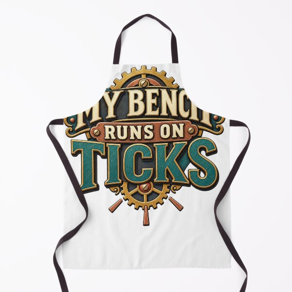 Item preview, My Bench Runs on Ticks – Clock Repair Humor designed and sold by UrbanCanvvas.