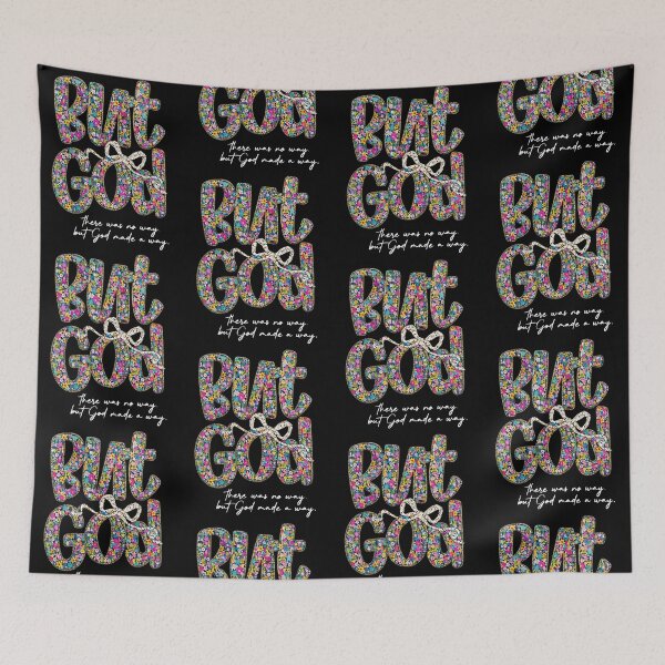 Item preview, Floral But God Inspirational Quote Design designed and sold by cerima.