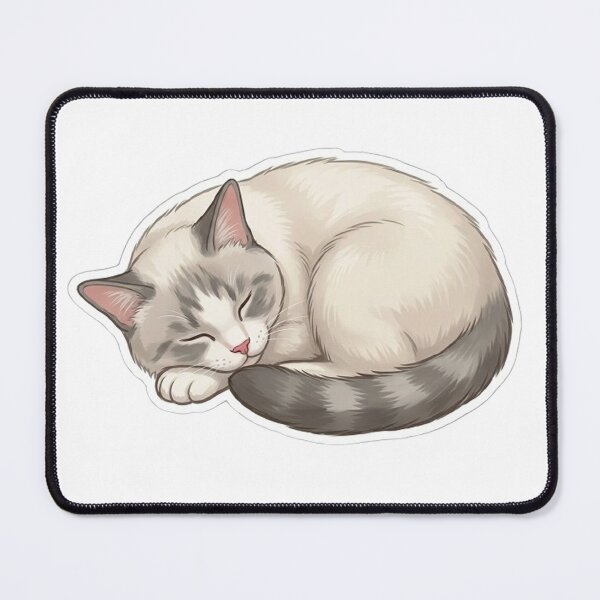 Item preview, Cute Sleeping BB Cat - Cozy Kitty Art designed and sold by PetalsPaws.
