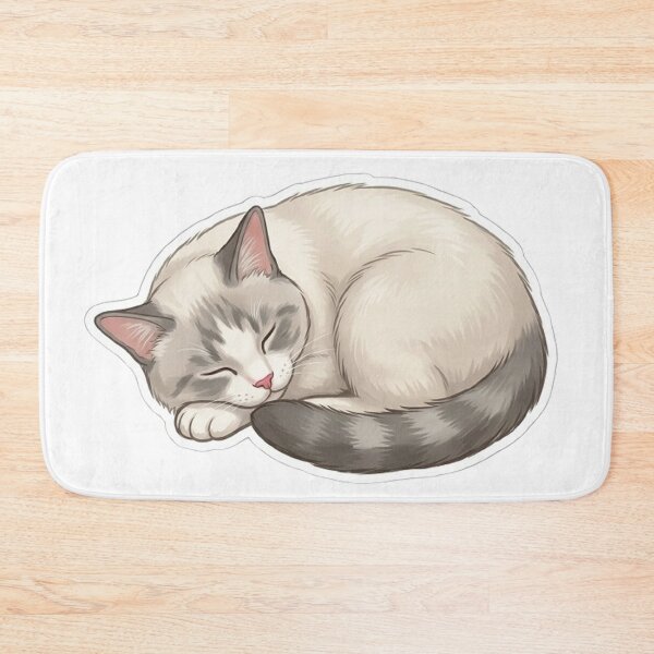Item preview, Cute Sleeping BB Cat - Cozy Kitty Art designed and sold by PetalsPaws.