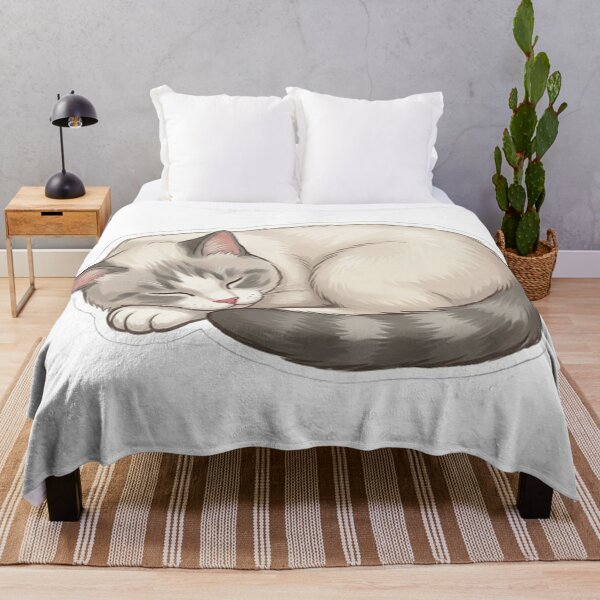 Item preview, Cute Sleeping BB Cat - Cozy Kitty Art designed and sold by PetalsPaws.