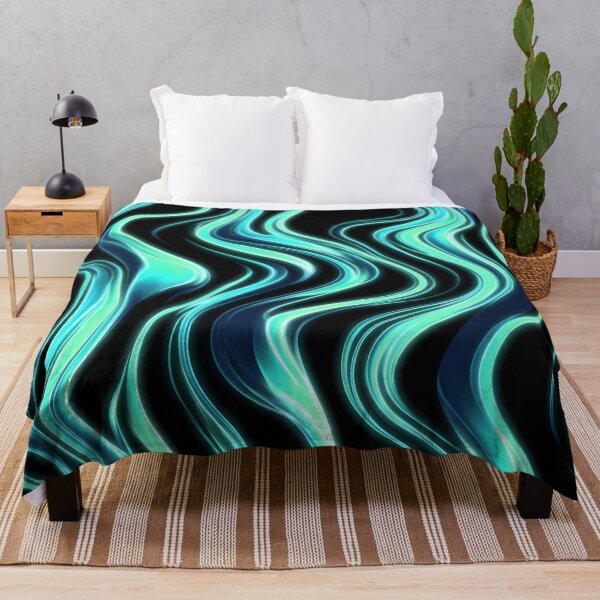Item preview, Electric Cyan Waves designed and sold by JEMAR Designs.