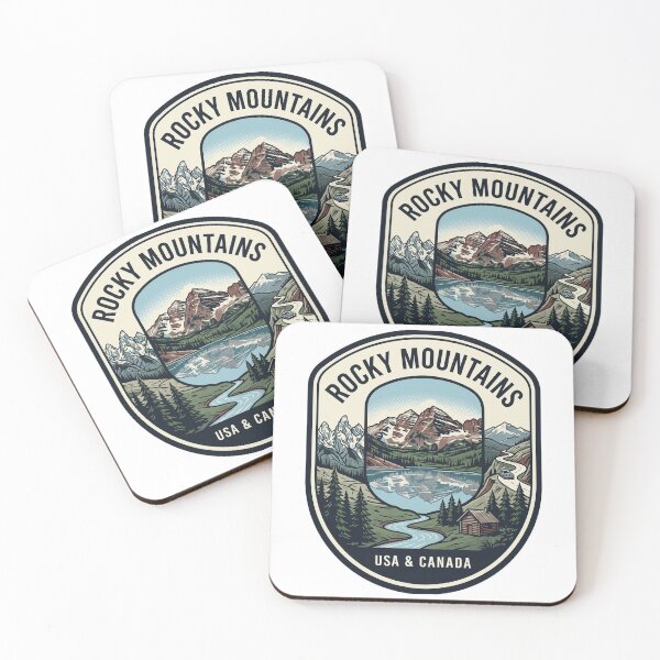 Item preview, Rocky Mountains National Park Vintage Travel Badge designed and sold by k3rstman1.
