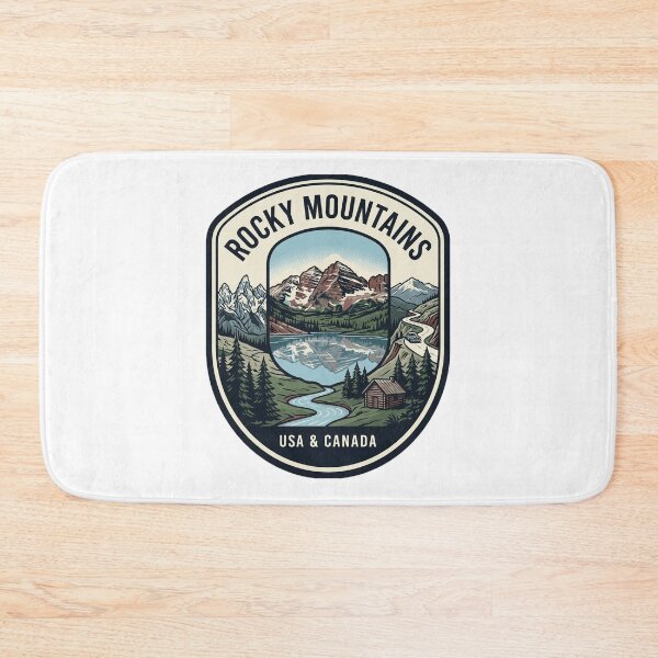 Item preview, Rocky Mountains National Park Vintage Travel Badge designed and sold by k3rstman1.