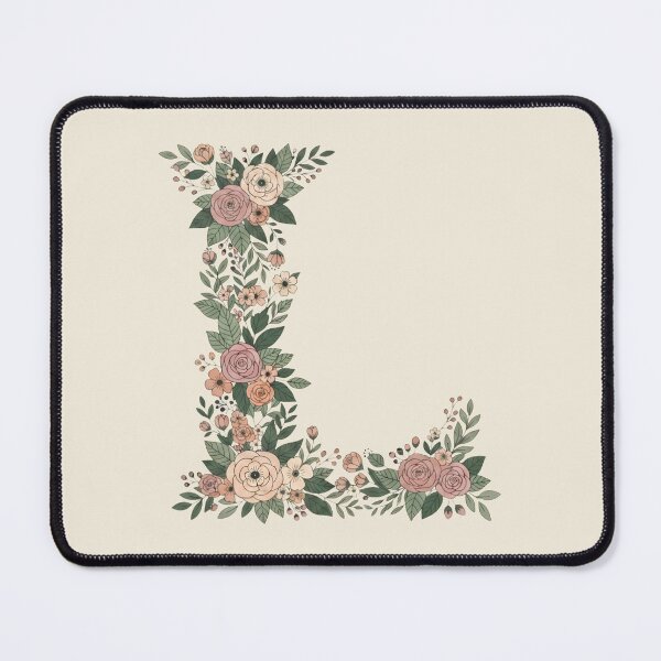 Item preview, Decorative Floral Letter L Botanical Monogram designed and sold by ITCHAWAWAA.