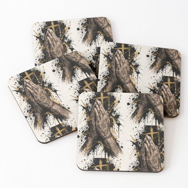 Item preview, Grunge Christian Praying Hands and Holy Cross designed and sold by Ink-verse-.