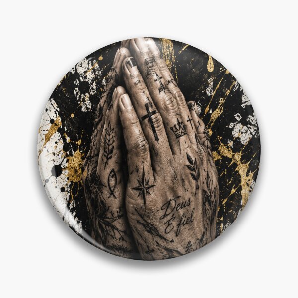 Item preview, Grunge Christian Praying Hands and Holy Cross designed and sold by Ink-verse-.