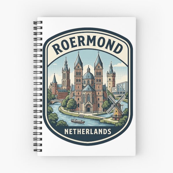 Item preview, Vintage Roermond Netherlands Travel Badge Landmark designed and sold by k3rstman1.