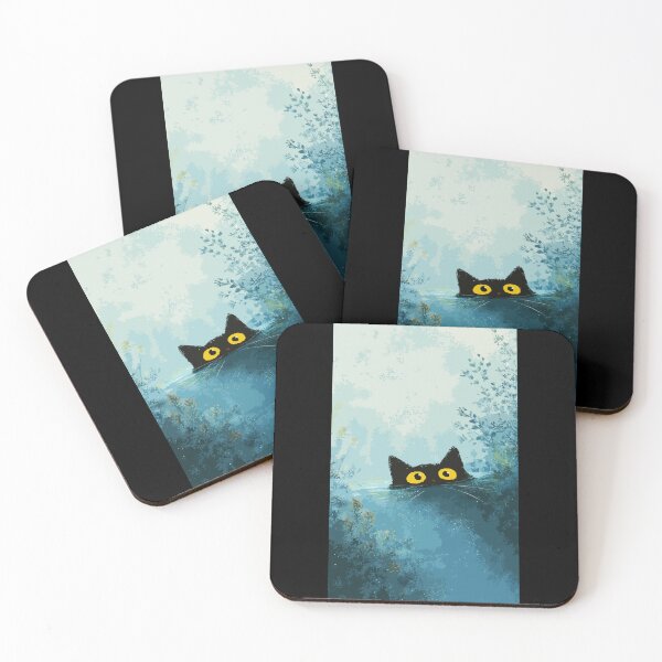 Item preview, Pond Water Swimming Yellow Eyed Cat designed and sold by Gkinoki.