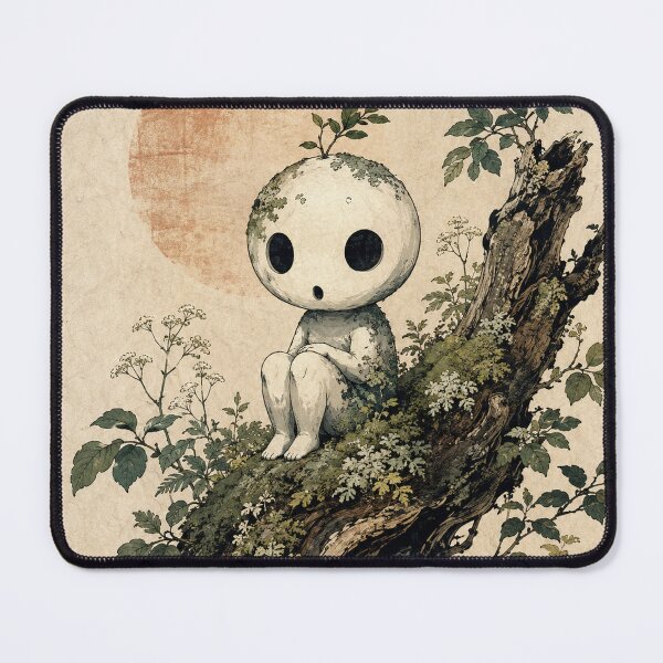 Item preview, Gentle Kodama Spirit Woodblock designed and sold by Ocelot-T.