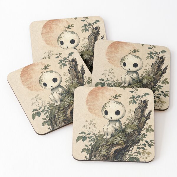 Item preview, Gentle Kodama Spirit Woodblock designed and sold by Ocelot-T.